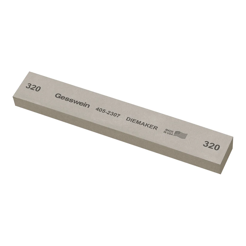 [405-2307] Gesswein® Diemaker Stones - 1" x 1/2" x 6", 320 Grit  (Pkg. of 6)