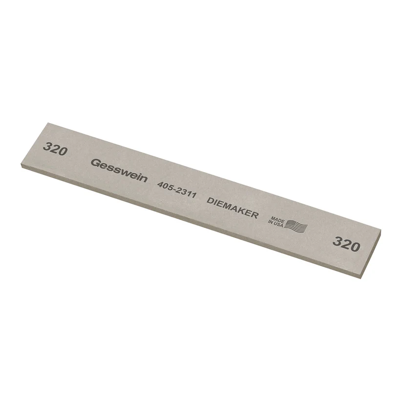 [405-2311] Gesswein® Diemaker Stones - 1" x 1/8" x 6", 320 Grit  (Pkg. of 6)