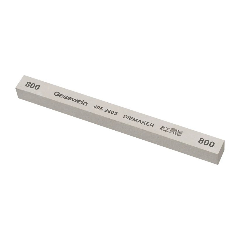 [405-2805] Gesswein® Diemaker Stones - 1/2" x 1/2" x 6", 800 Grit  (Pkg. of 6)