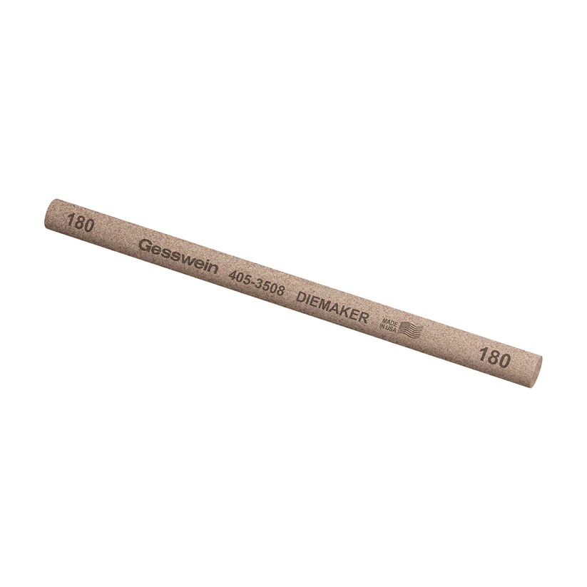 Gesswein® Diemaker Stones - 3/8" x 6", Round, 180 Grit  (Pkg. of 6)