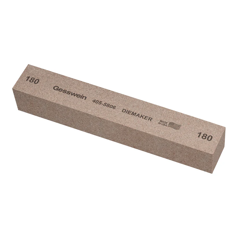[405-5806] Gesswein® Diemaker Stones - 1" x 1" x 6", 180 Grit  (Pkg. of 6)