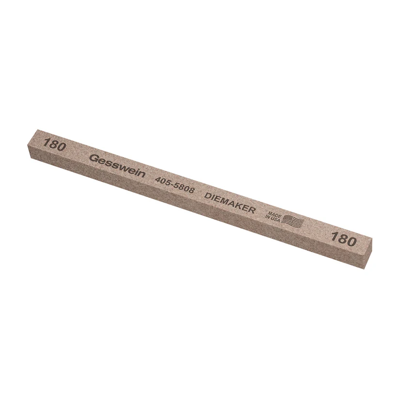 [405-5808] Gesswein® Diemaker Stones - 3/8" x 3/8" x 6", 180 Grit  (Pkg. of 12)