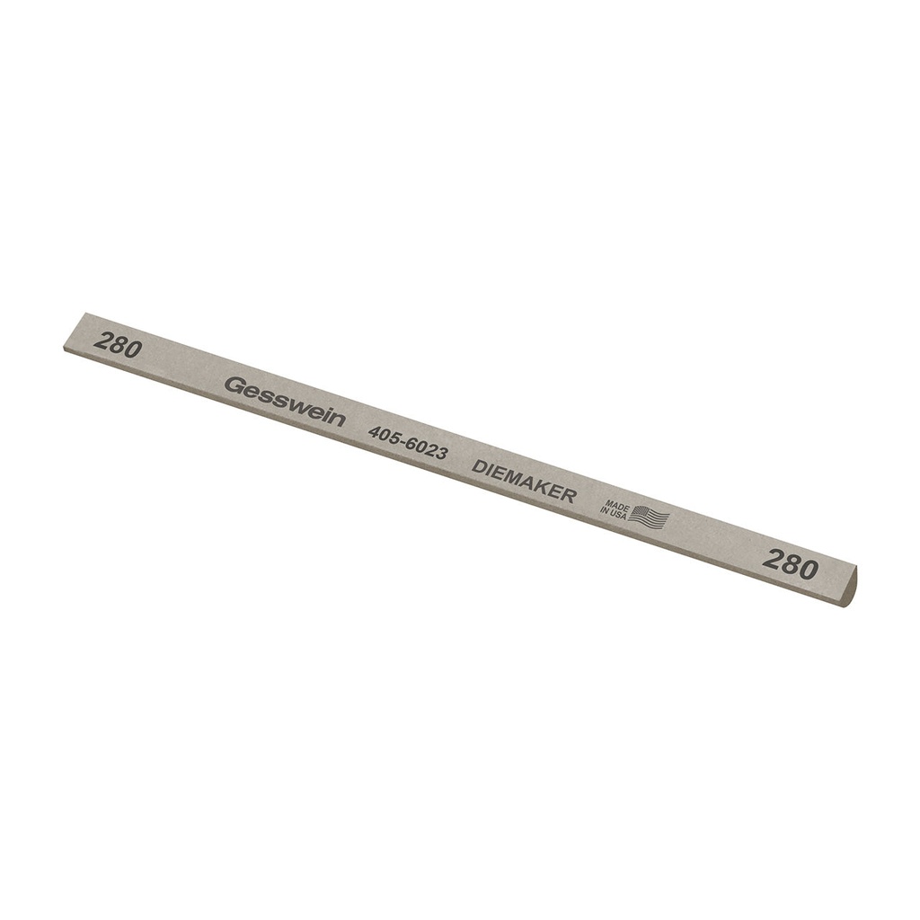 [405-6023] Gesswein® Diemaker Stones - 1/4" x 6", Hybrid, 280 Grit  (Pkg. of 12)