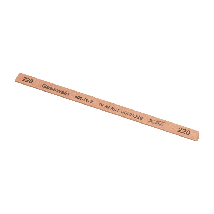 [406-1223] Gesswein® General Purpose Stones - 1/4" x 6" Hybrid, 220 Grit  (Pkg. of 12)