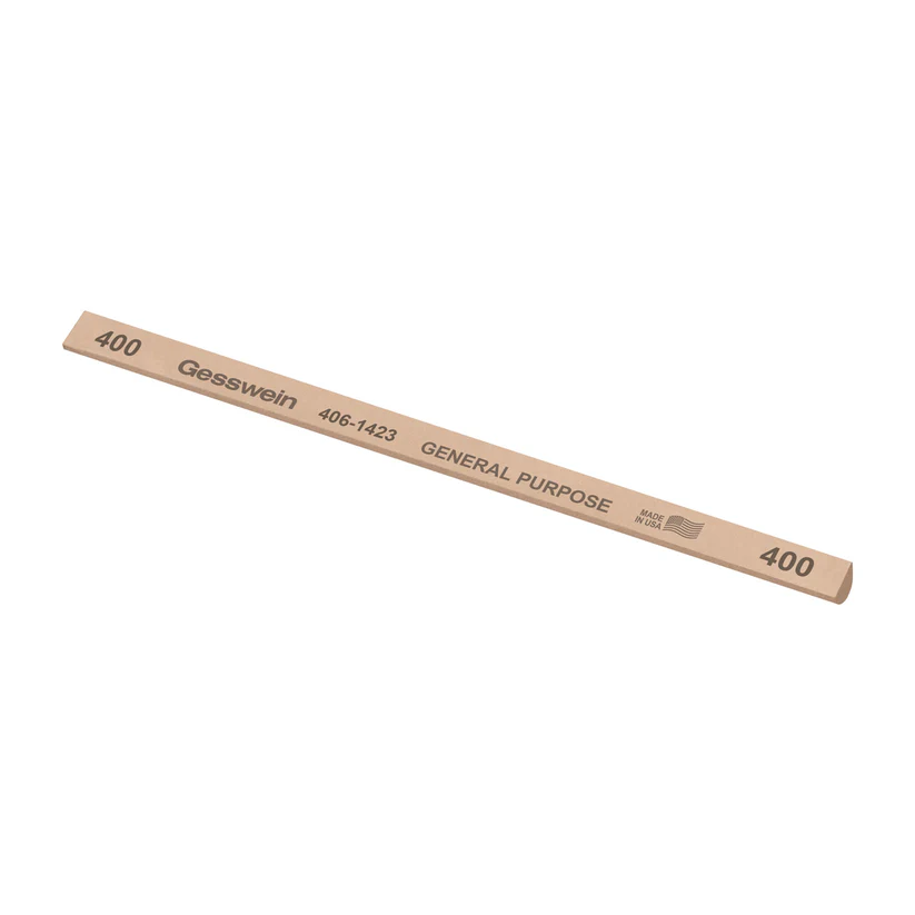[406-1423] Gesswein® General Purpose Stones - 1/4" x 6" Hybrid, 400 Grit  (Pkg. of 12)