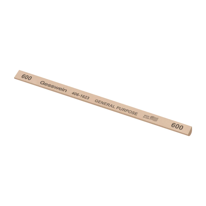 [406-1623] Gesswein® General Purpose Stones - 1/4" x 6" Hybrid, 600 Grit  (Pkg. of 12)