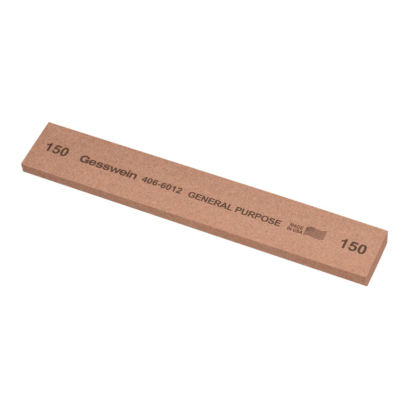 Gesswein® General Purpose Stones - 1" x 1/4" x 6", 150 Grit  (Pkg. of 6)