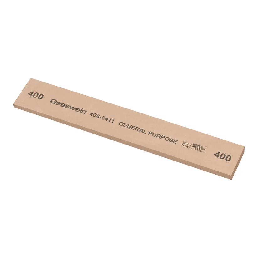 [406-6411] Gesswein® General Purpose Stones - 1" x 1/8" x 6", 400 Grit  (Pkg. of 6)