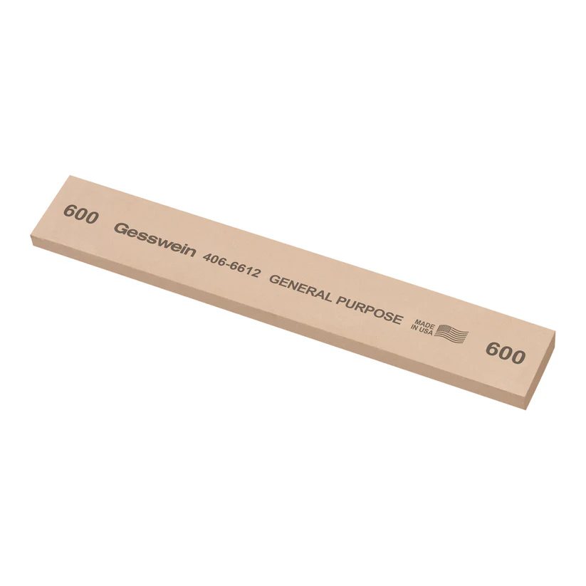 [406-6612] Gesswein® General Purpose Stones - 1" x 1/4" x 6", 600 Grit  (Pkg. of 6)