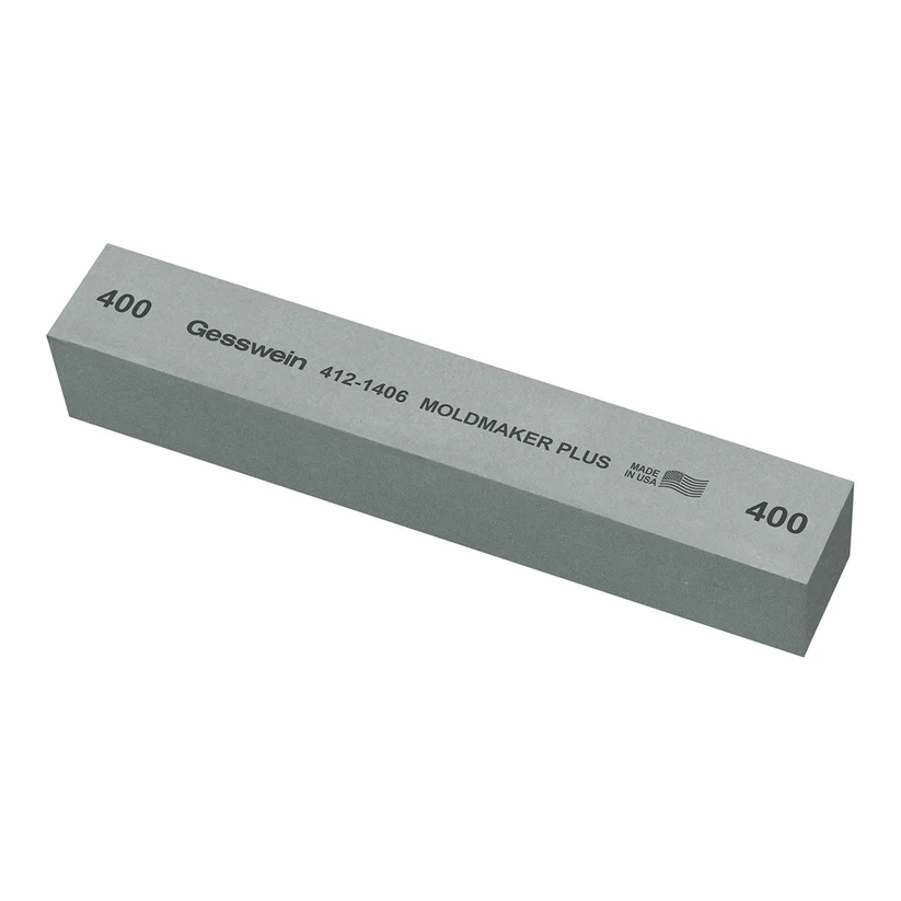 [412-1406] Gesswein® Moldmaker Plus Stones - 1" x 1" x 6", 400 Grit  (Pkg. of 6)