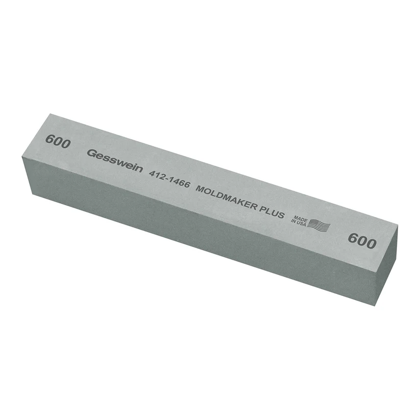 [412-1606] Gesswein® Moldmaker Plus Stones - 1" x 1" x 6", 600 Grit  (Pkg. of 6)