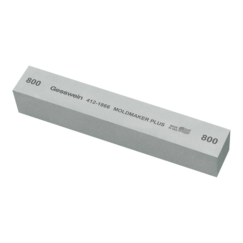[412-1806] Gesswein® Moldmaker Plus Stones - 1" x 1" x 6", 800 Grit  (Pkg. of 6)