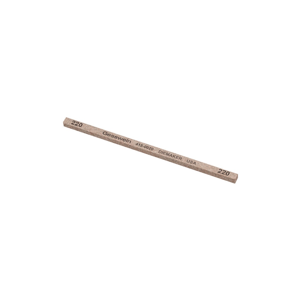[415-0060] Gesswein® Diemaker Stones - 5/32" x 5/32" x 4", 600 Grit  (Pkg. of 12)