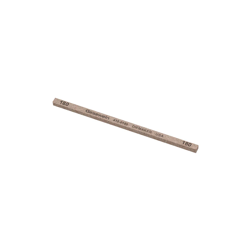 [415-0180] Gesswein® Diemaker Stones - 5/32" x 5/32" x 4", 180 Grit  (Pkg. of 12)
