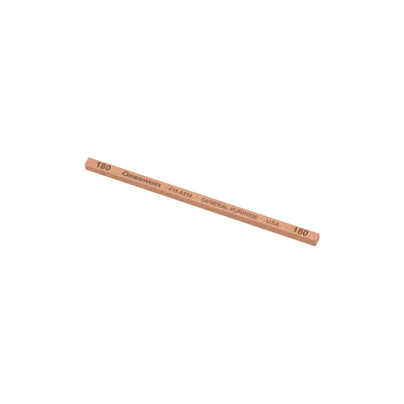 [415-0318] Gesswein® General Purpose Stones - 5/32" x 5/32" x 4", 180 Grit  (Pkg. of 12)