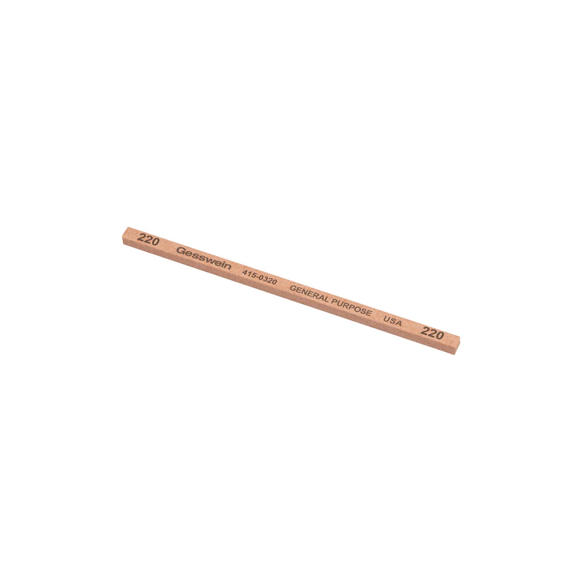 [415-0320] Gesswein® General Purpose Stones - 5/32" x 5/32" x 4", 220 Grit  (Pkg. of 12)