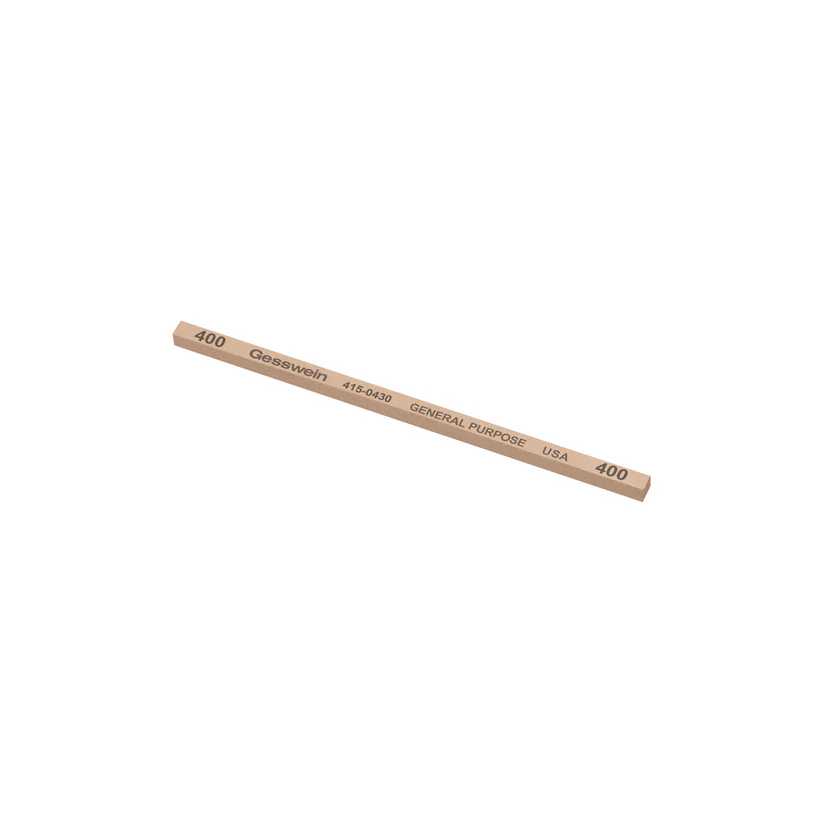 [415-0340] Gesswein® General Purpose Stones - 5/32" x 5/32" x 4", 400 Grit  (Pkg. of 12)