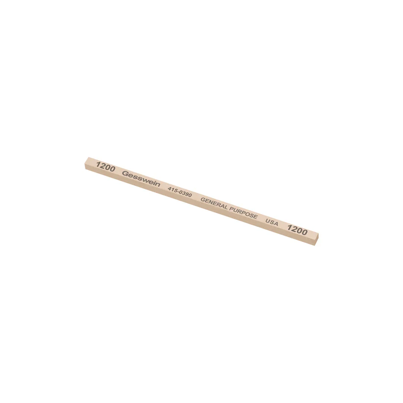 [415-0390] Gesswein® General Purpose Stones - 5/32" x 5/32" x 4", 1200 Grit  (Pkg. of 12)