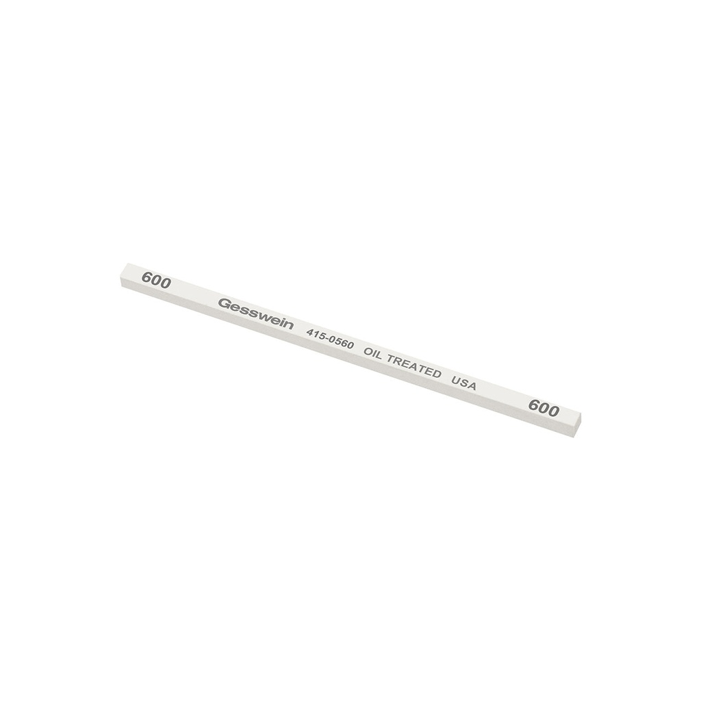 Gesswein® Oil-Treated Stones - 5/32" x 5/32" x 4", 600 Grit  (Pkg. of 12)