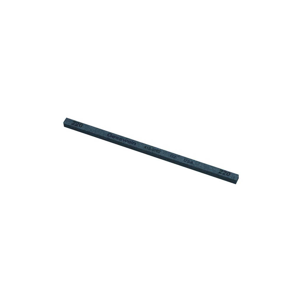 [415-0702] Gesswein® G2 Stones - 5/32" x 5/32" x 4", 220 Grit  (Pkg. of 12)