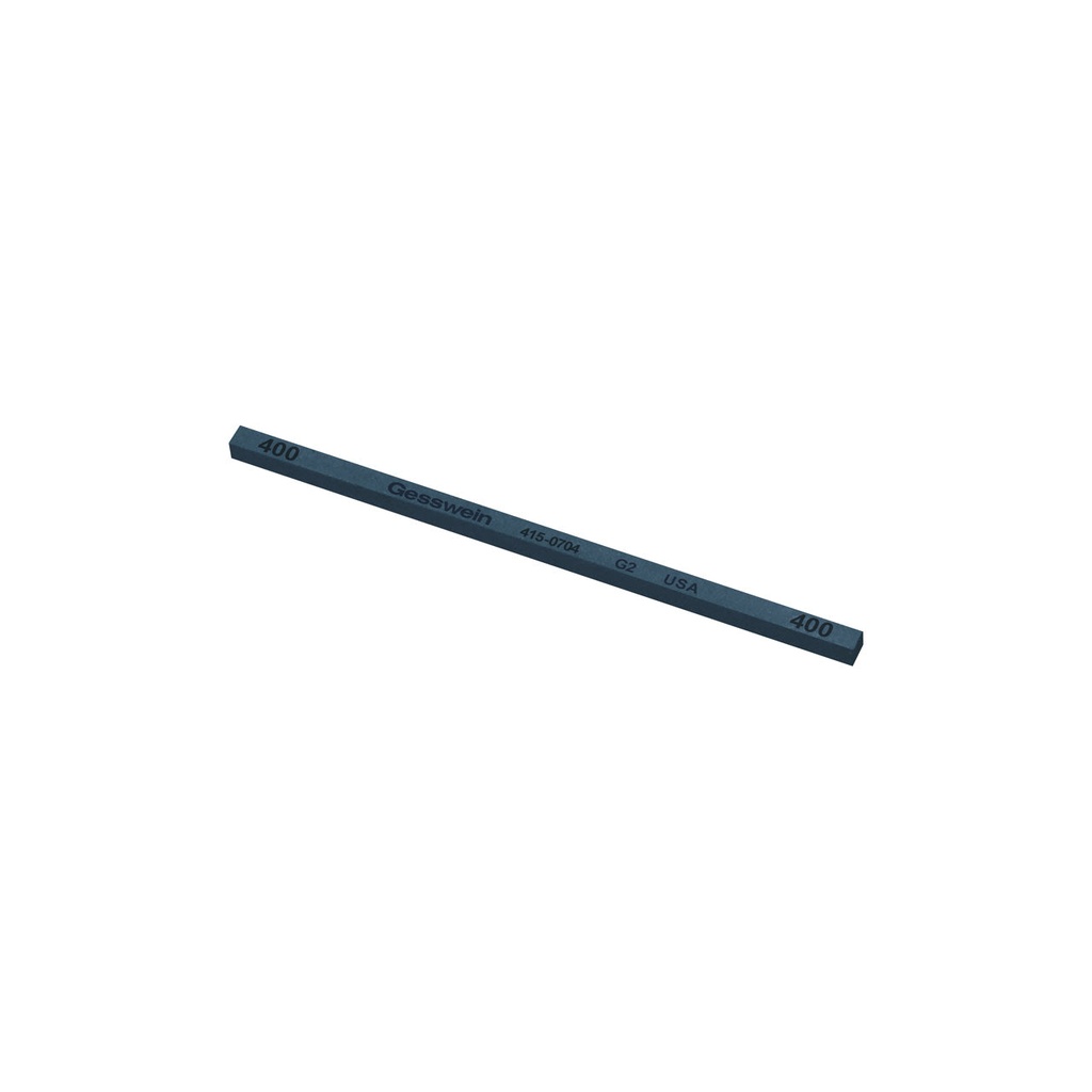 [415-0704] Gesswein® G2 Stones - 5/32" x 5/32" x 4", 400 Grit  (Pkg. of 12)