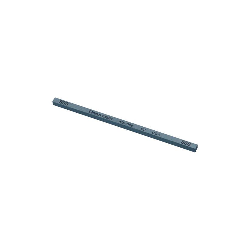 [415-0708] Gesswein® G2 Stones - 5/32" x 5/32" x 4", 800 Grit  (Pkg. of 12)