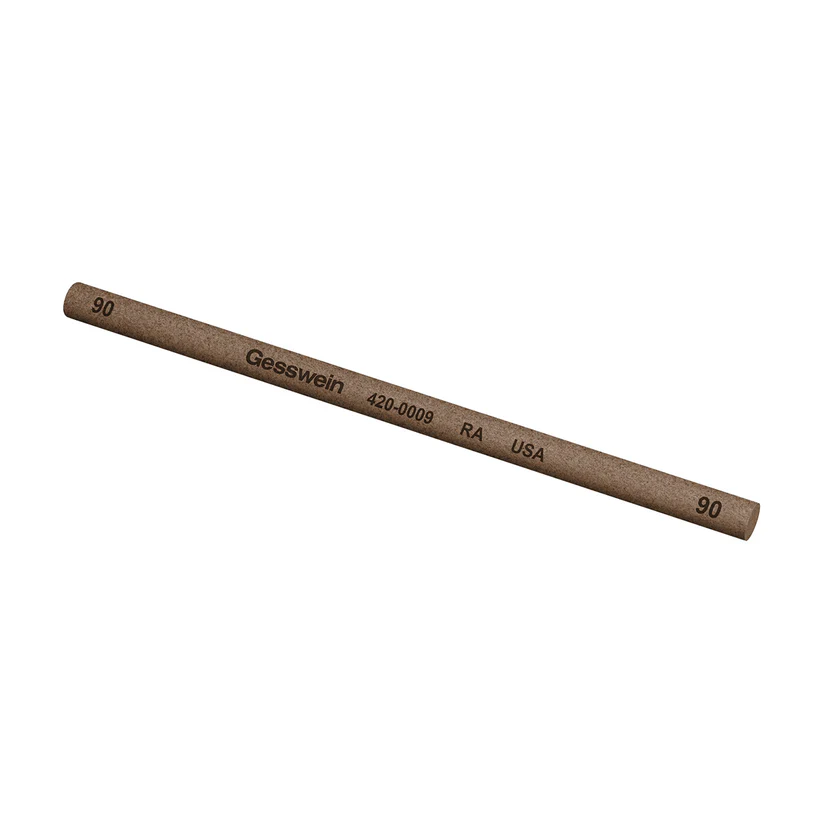Gesswein® RA Stones - 5/32" x 4" Round 90 Grit  (Pkg. of 12)