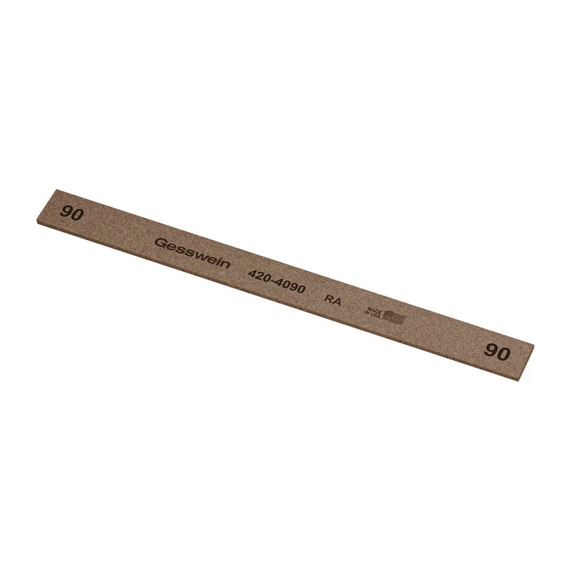 Gesswein® RA Stones - 1/2" x 1/16" x 6", 90 Grit  (Pkg. of 12)