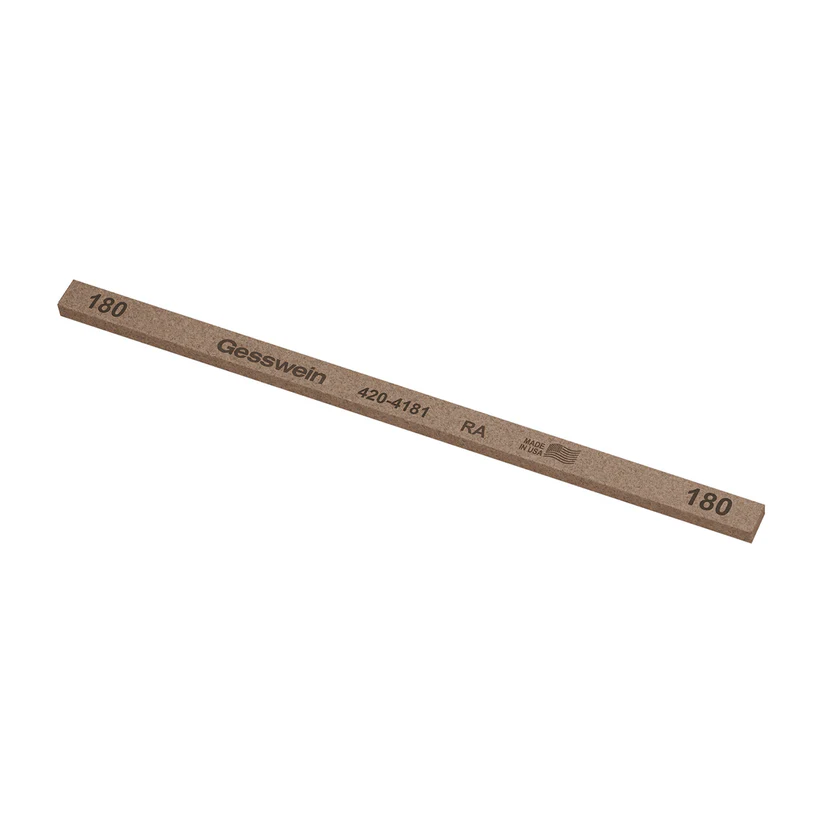 Gesswein® RA Stones - 1/4" x 1/8" x 6", 180 Grit  (Pkg. of 12)