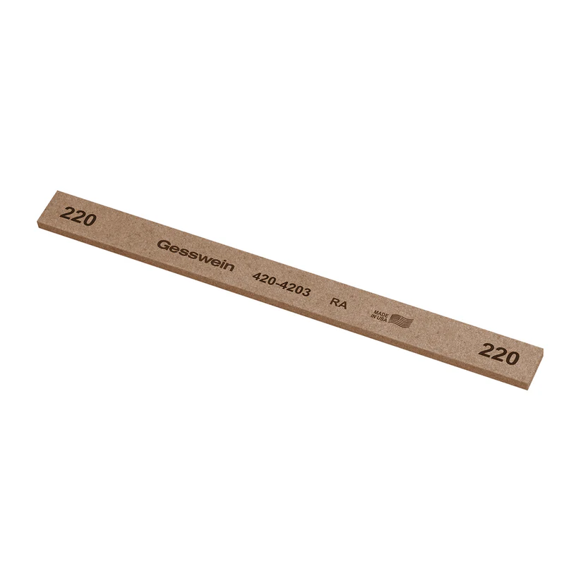 Gesswein® RA Stones - 1/2" x 1/8" x 6", 220 Grit  (Pkg. of 12)
