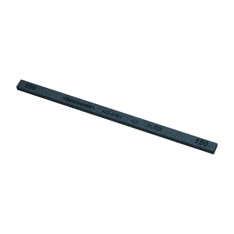 [422-0101] Gesswein® G2 Stones - 1/4" x 1/8" x 6", 150 Grit  (Pkg. of 12)