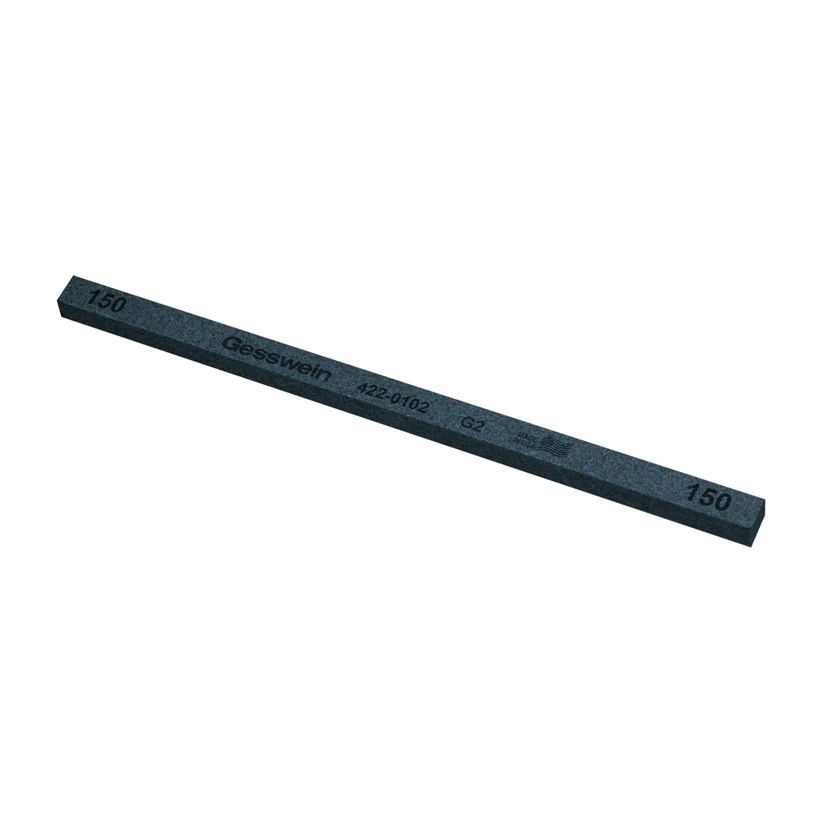 [422-0102] Gesswein® G2 Stones - 1/4" x 1/4" x 6", 150 Grit  (Pkg. of 12)