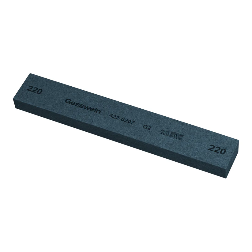 [422-0207] Gesswein® G2 Stones - 1" x 1/2" x 6", 220 Grit  (Pkg. of 6)