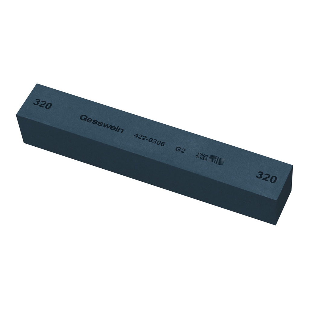 Gesswein® G2 Stones - 1" x 1" x 6", 320 Grit  (Pkg. of 6)