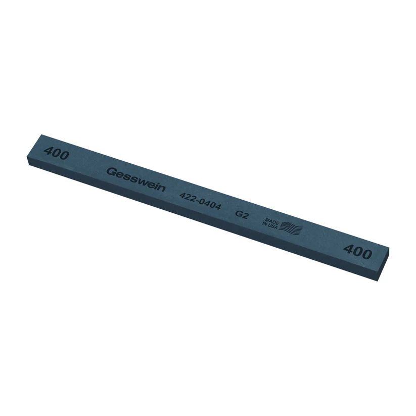 [422-0404] Gesswein® G2 Stones - 1/2" x 1/4" x 6", 400 Grit  (Pkg. of 12)