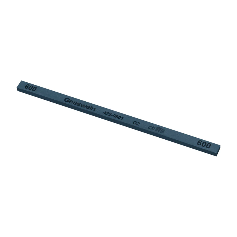[422-0601] Gesswein® G2 Stones - 1/4" x 1/8" x 6", 600 Grit  (Pkg. of 12)