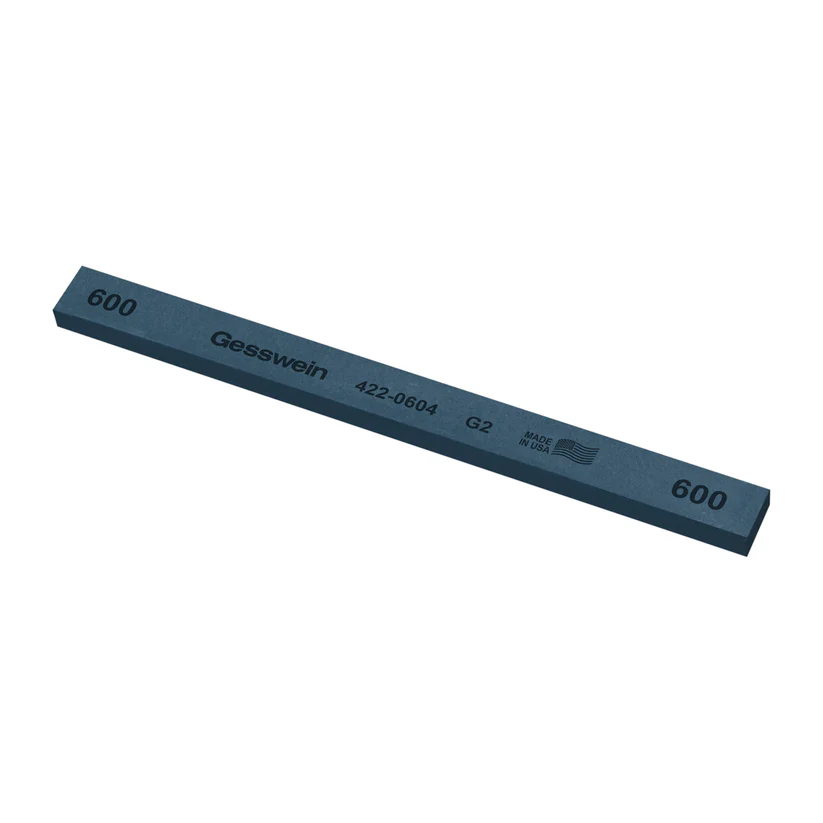 [422-0604] Gesswein® G2 Stones - 1/2" x 1/4" x 6", 600 Grit  (Pkg. of 12)