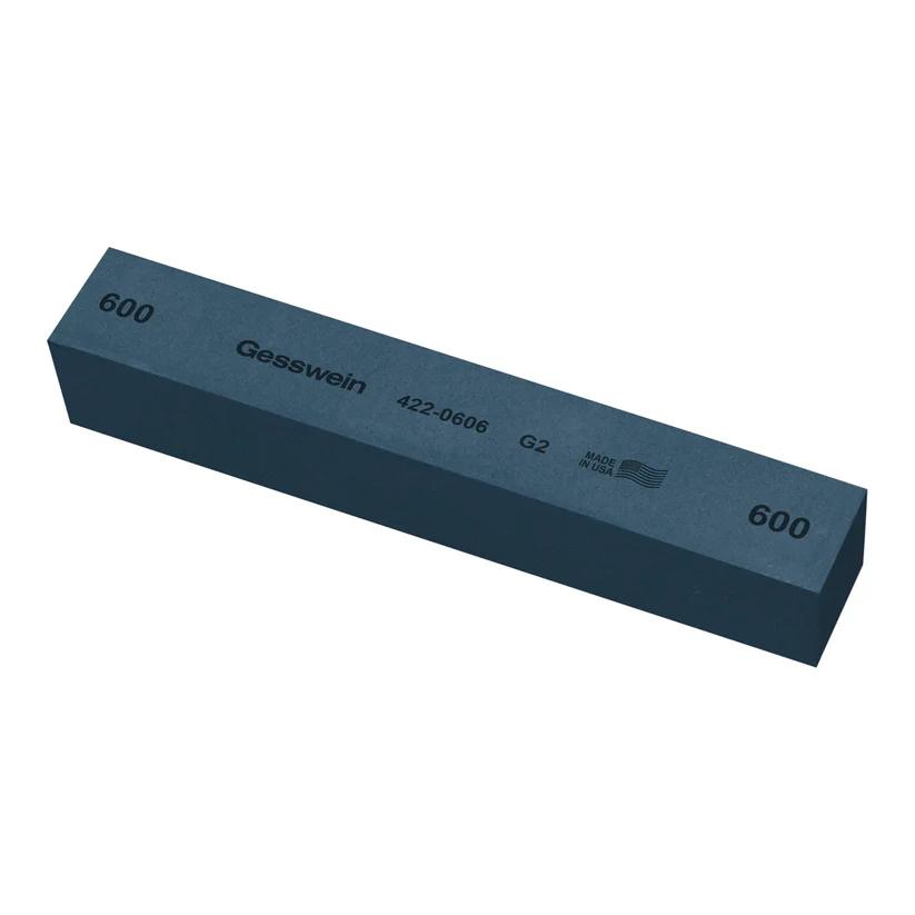 Gesswein® G2 Stones - 1" x 1" x 6", 600 Grit  (Pkg. of 6)