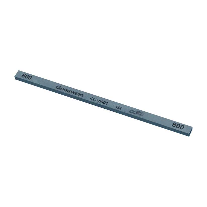 [422-0801] Gesswein® G2 Stones - 1/4" x 1/8" x 6", 800 Grit  (Pkg. of 12)