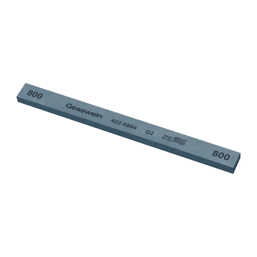 [422-0804] Gesswein® G2 Stones - 1/2" x 1/4" x 6", 800 Grit  (Pkg. of 12)