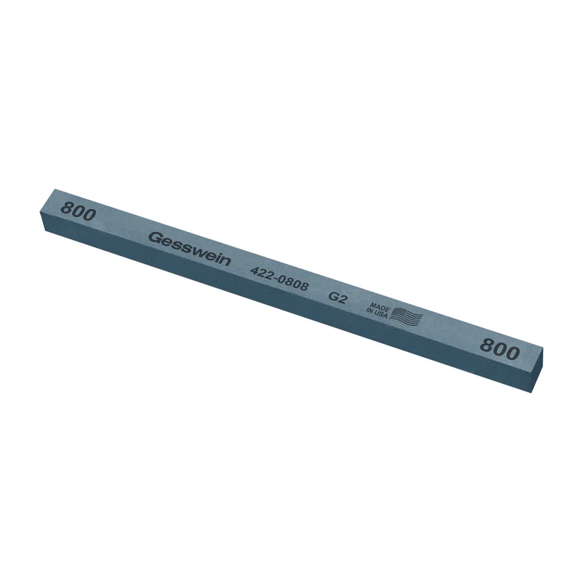 Gesswein® G2 Stones - 3/8" x 3/8" x 6", 800 Grit  (Pkg. of 12)