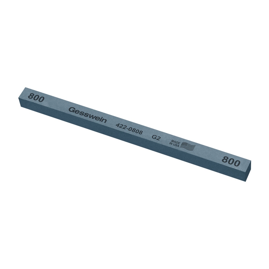Gesswein® G2 Stones - 3/8" x 3/8" x 6", 800 Grit  (Pkg. of 12)