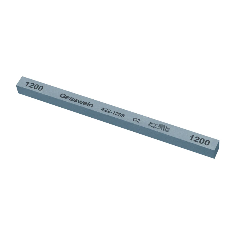 [422-1208] Gesswein® G2 Stones - 3/8" x 3/8" x 6", 1200 Grit  (Pkg. of 12)