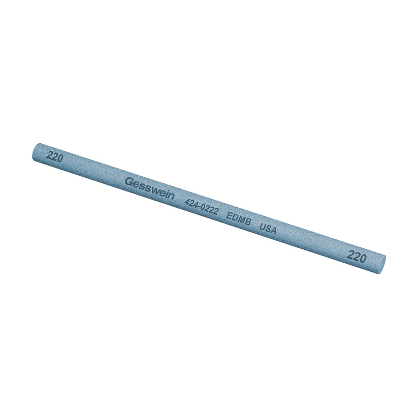 Gesswein® EDM Blue Stones - 1/4" x 6" Round, 220 Grit  (Pkg. of 6)