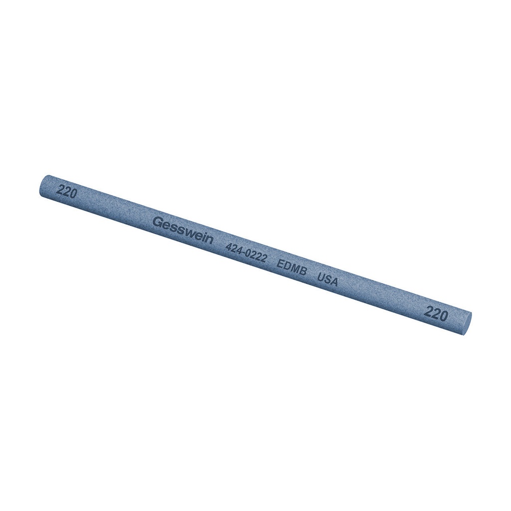 [424-0302] Gesswein® EDM Blue Stones - 1/4" Round x 6", 320 Grit  (Pkg. of 6)