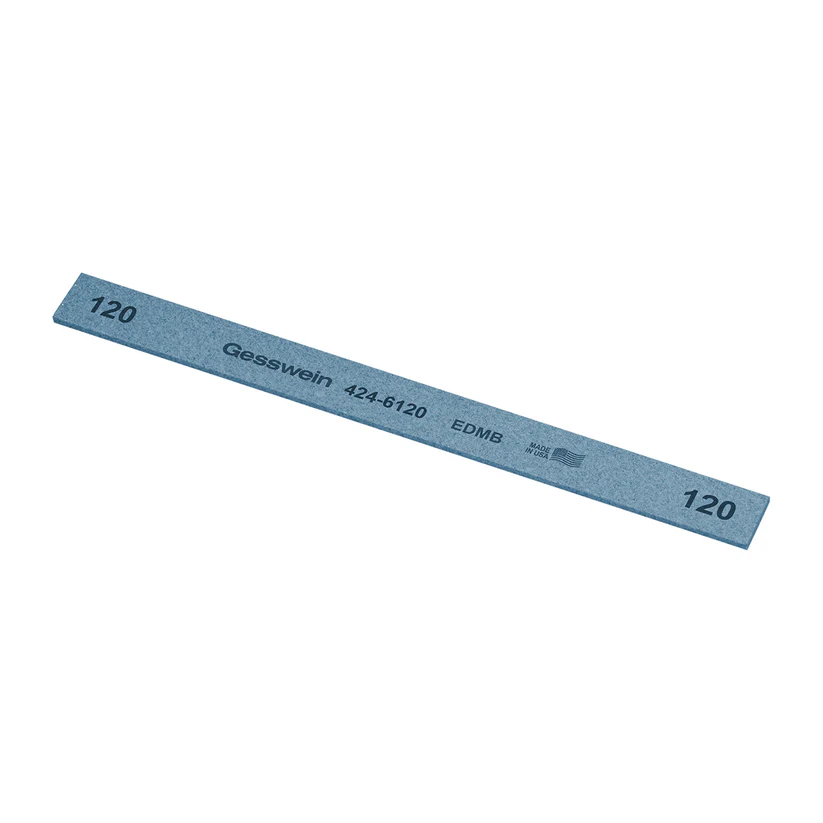 Gesswein® EDM Blue Stones - 1/2" x 1/16" x 6", 120 Grit  (Pkg. of 12)