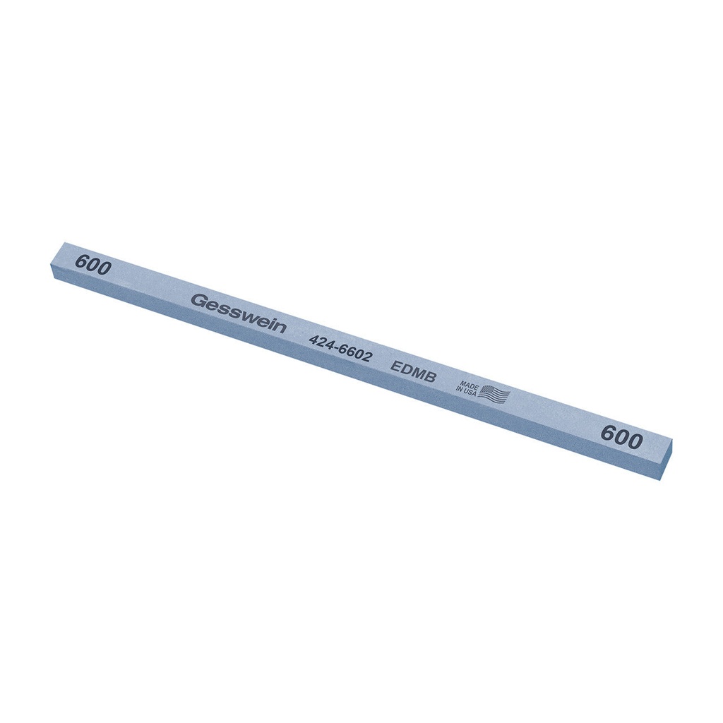 [424-6122] Gesswein® EDM Blue Stones - 1/4" x 1/4" x 6", 120 Grit  (Pkg. of 12)