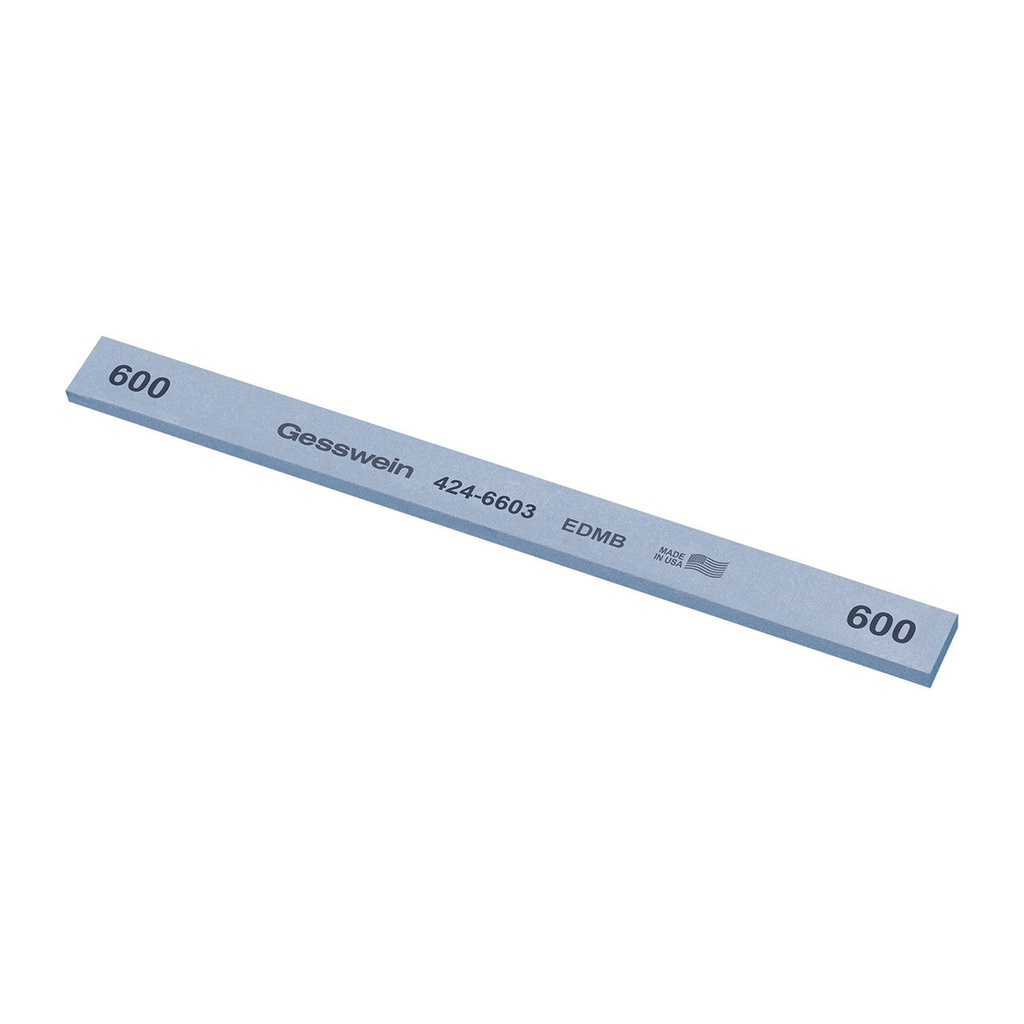 [424-6123] Gesswein® EDM Blue Stones - 1/2" x 1/8" x 6", 120 Grit  (Pkg. of 12)