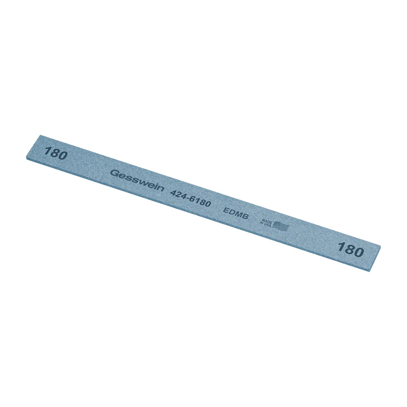 Gesswein® EDM Blue Stones - 1/2" x 1/16" x 6", 180 Grit  (Pkg. of 12)