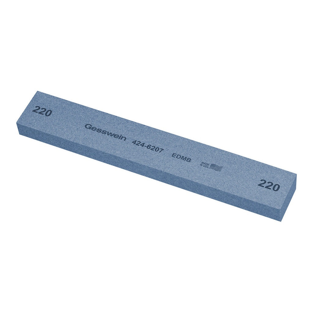 [424-6187] Gesswein® EDM Blue Stones - 1" x 1/2" x 6", 180 Grit  (Pkg. of 6)